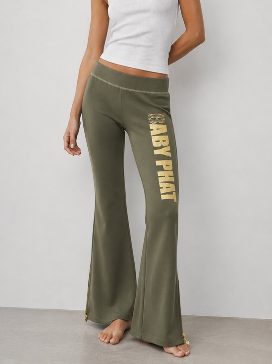 Baby Phat Pants - NWT Baby Phat | M | Olive Flare Logo Sweatpants